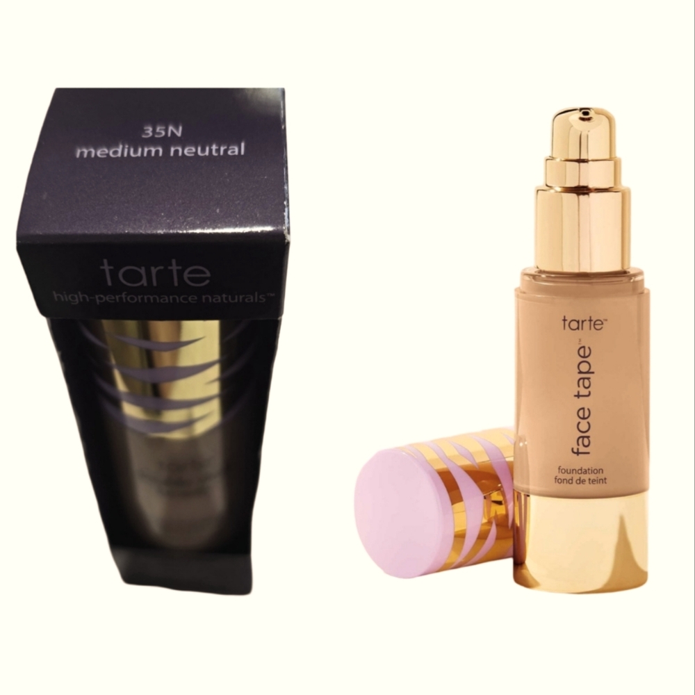 Tarte face tap foundation 35N Medium Neutral 1fl Oz NEW